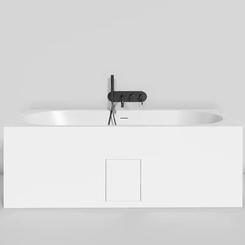 Ванна Salini ORNELLA AXIS KIT 190х90 103512G из материала S-Sense, Белая глянцевая фото 6