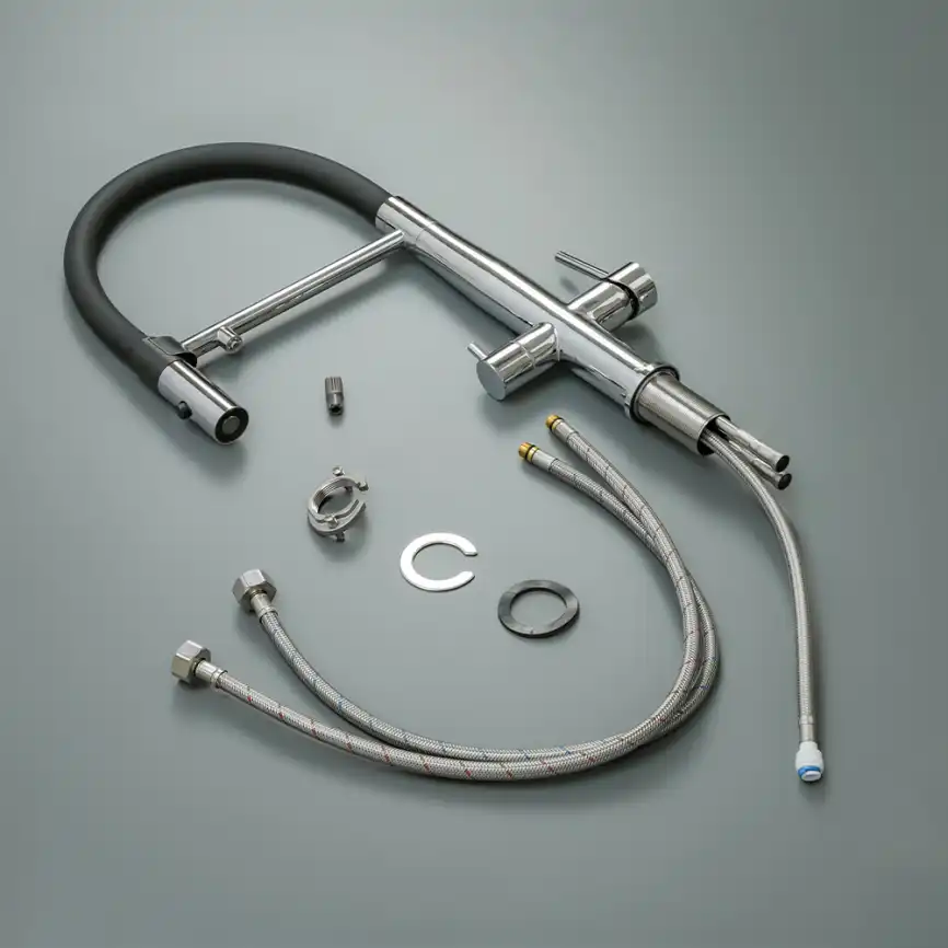 Смеситель для кухни с гибким изливом AVS PureRiver хром, 811-170-CR фото 15