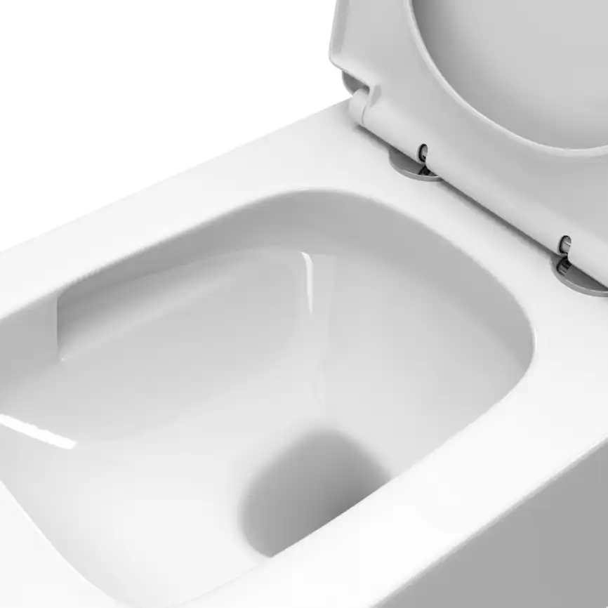 Подвесной унитаз BelBagno DUE-TOR BB5171CH-TOR/SC, безободковый, смыв торнадо с сиденьем микролифт, Белый фото 10