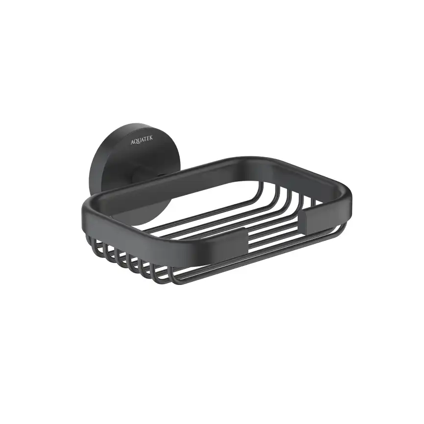 Мыльница для ванной Aquatek Бетта AQ4633MB, Черный матовый фото 1