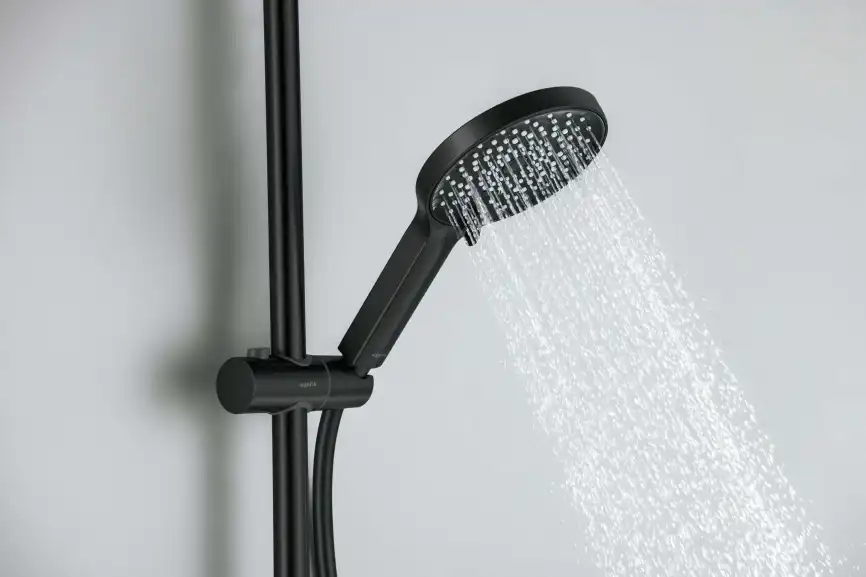 Душевой гарнитур Aquatek Лугано AQ2022MB, Черный матовый фото 10