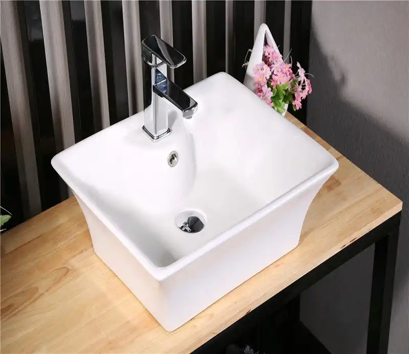 Раковина накладная CeramaLux 500х415х200 9108, цвет Белый фото 8