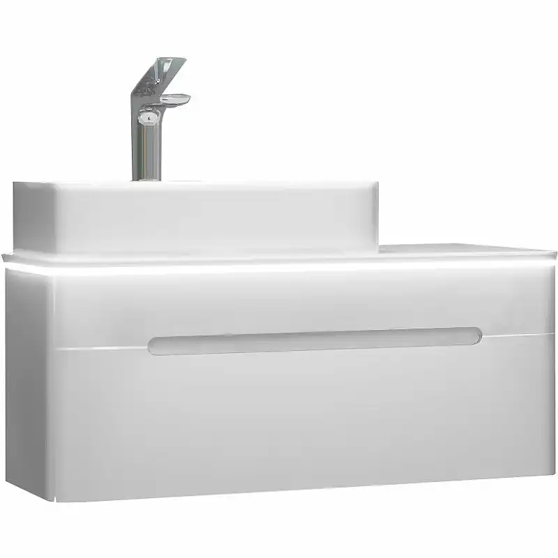 Тумба под раковину Jorno SHINE 90 Shi.01.90/P/W Белая фото 1