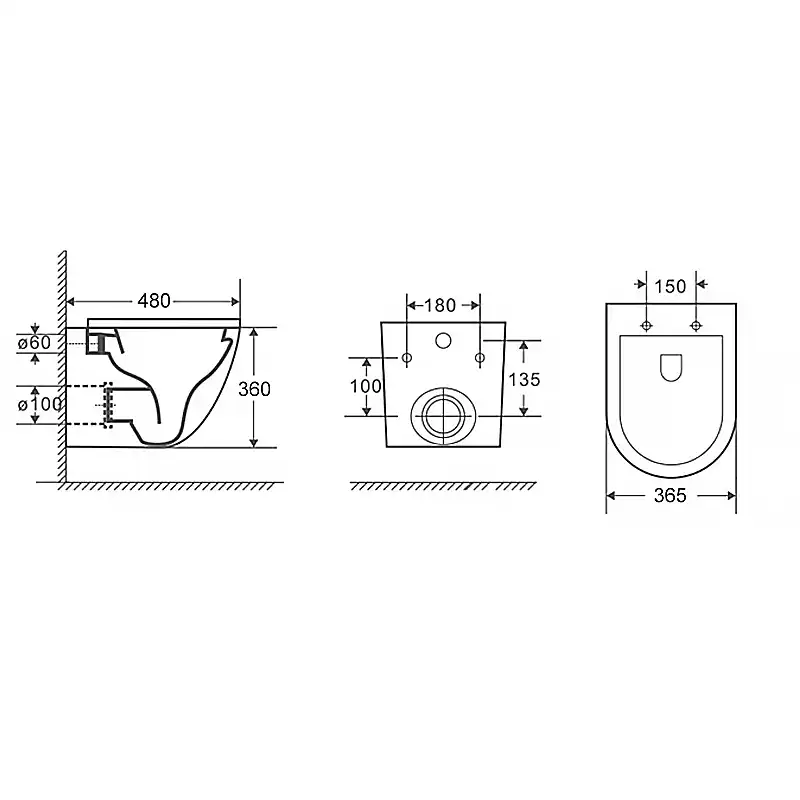 Подвесной унитаз безободковый Azario Teramo  AZ-0053 SP, с сидением микролифт, цвет белый фото 11