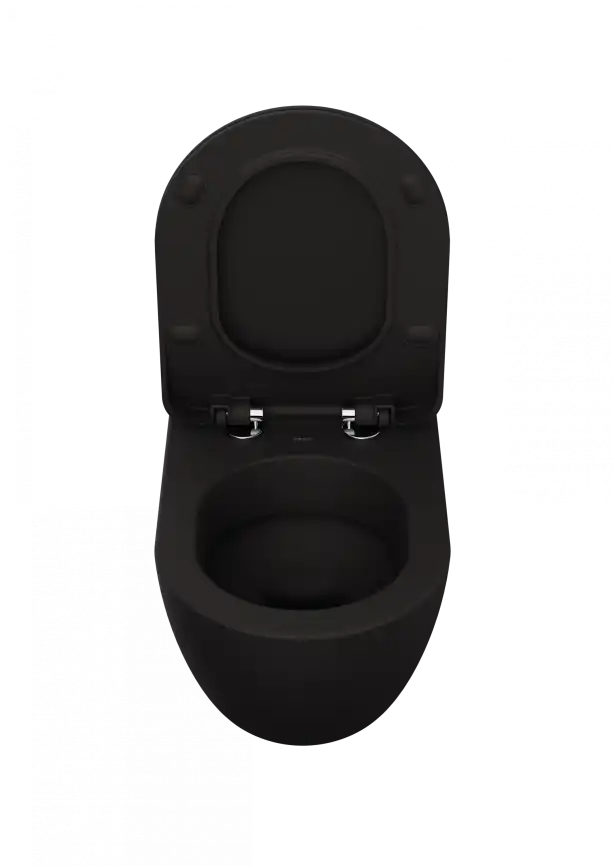 Унитаз подвесной  Creavit Free FE320-11SM00E-0000 с сиденьем микролифт Черный матовый фото 3