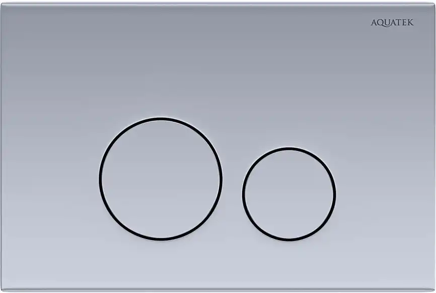 Кнопка смыва Aquatek KDI-0000036, нержавеющая сталь фото 1