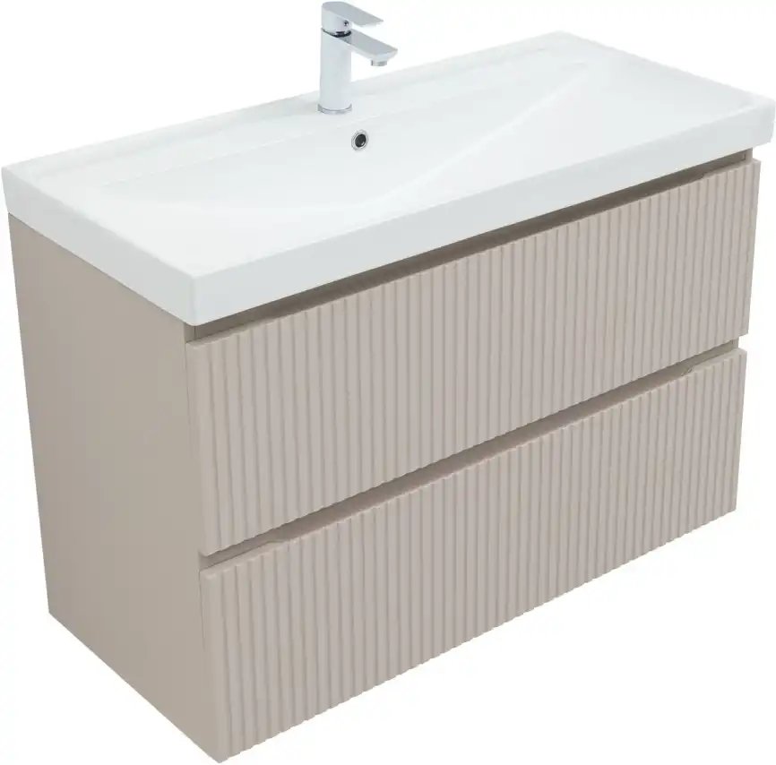 Тумба под раковину Aquanet Джейн (Flat) 90 бежевый, 343978 фото 7