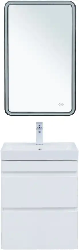 Тумба под раковину Aquanet Слим 50 белый сатин, 346046 фото 9