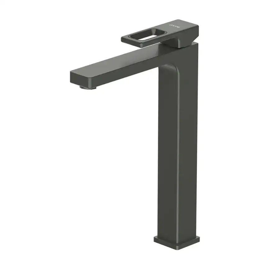 Смеситель для раковины Gappo G1017-92 высокий, Оружейная сталь фото 1