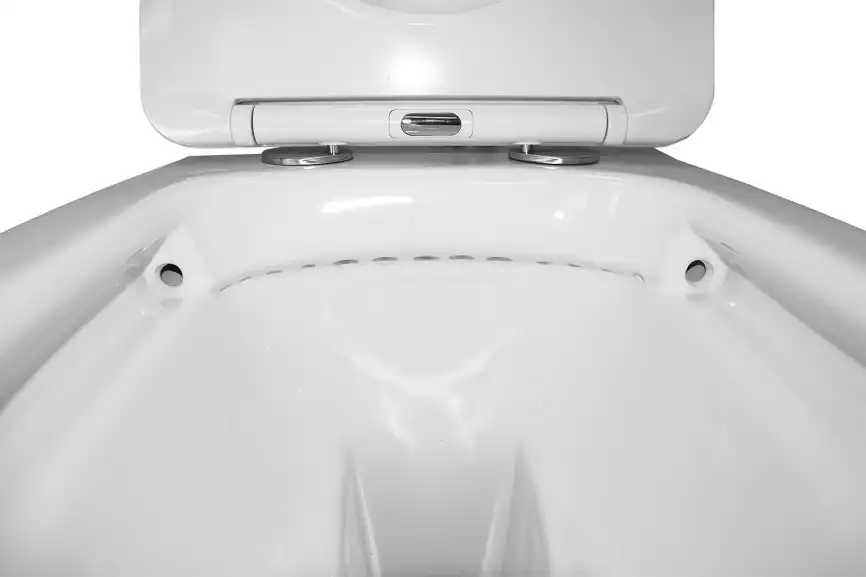 Подвесной унитаз безободковый Azario Teramo  AZ-0053 SP, с сидением микролифт, цвет белый фото 8