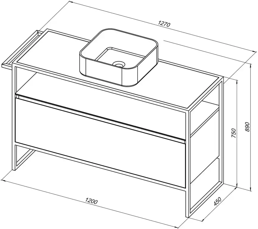 Тумба под раковину Allen Brau Priority 120 1.31004.WM белый матовый фото 2