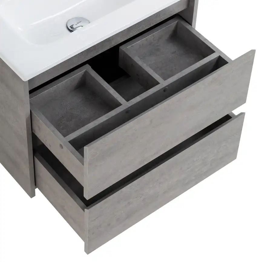 Тумба под раковину BelBagno KRAFT 39-700/390-2C-SO-CG подвесная Cemento Grigio фото 7