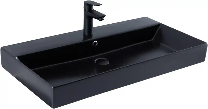 Раковина Sanovit Slim Synergy 85 17085 черный матовый фото 1