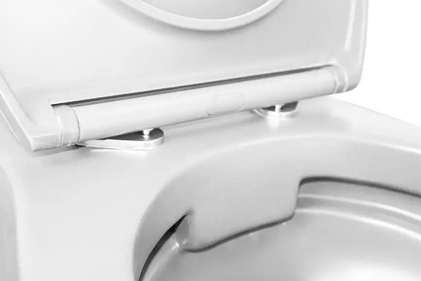 Унитаз подвесной Azario Keras AZ-99046W подвесной, безободковый, с сиденьем микролифт, Белый глянцевый фото 6