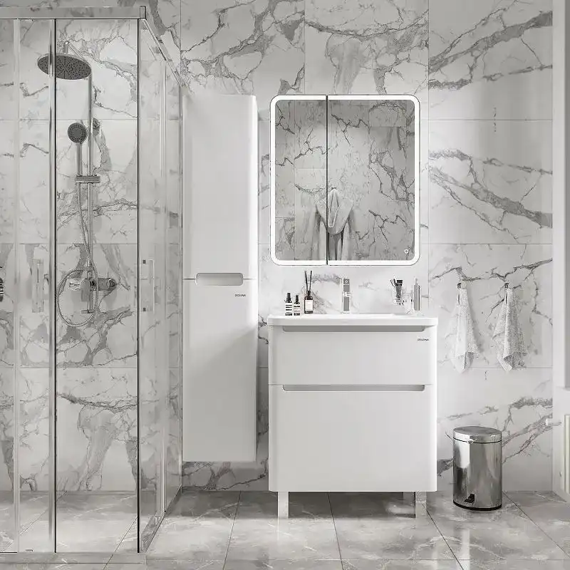 Зеркальный шкаф Grossman АДЕЛЬ-70 см правое с LED подсветкой 207004 фото 2