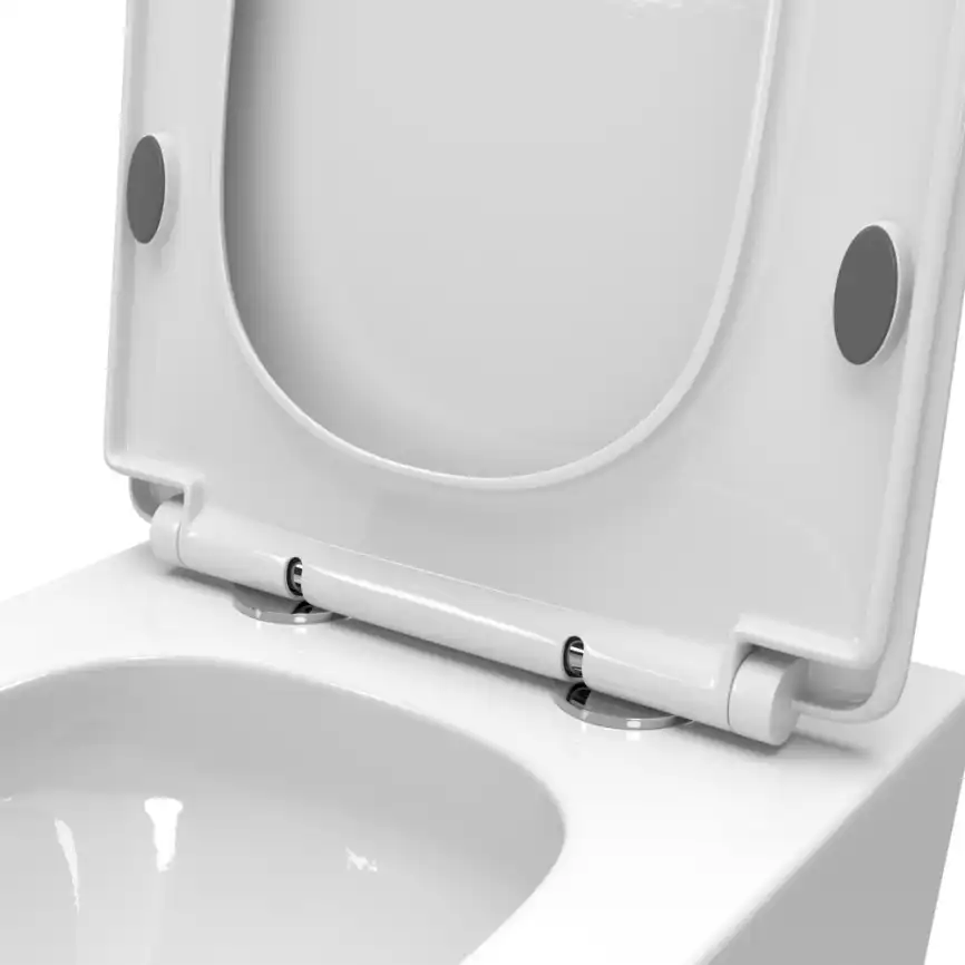 Подвесной унитаз BelBagno DUE-TOR BB5171CH-TOR/SC, безободковый, смыв торнадо с сиденьем микролифт, Белый фото 11