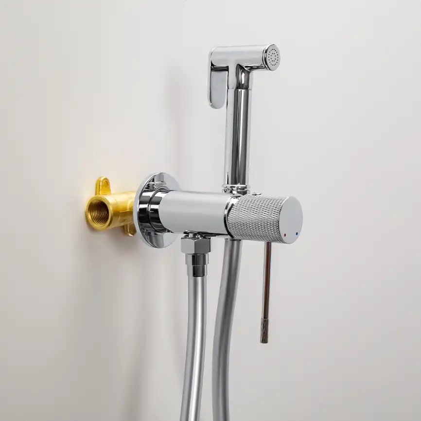 Гигиенический душ со смесителем AVS SEEME 811-331-CR, хром фото 2