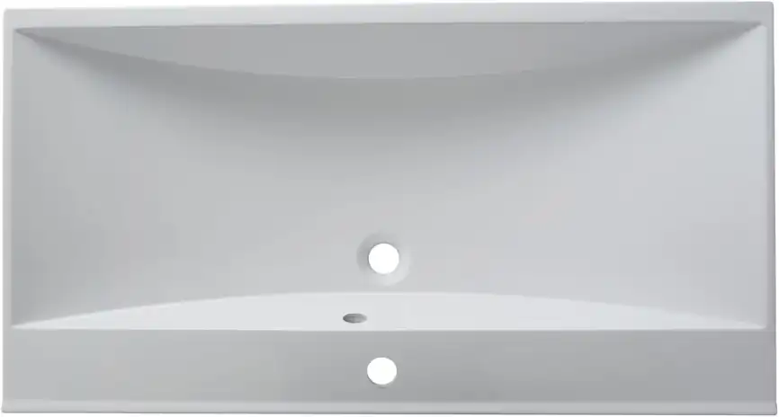 Раковина Aquanet Нота 90 284114 прямоугольная, Белая глянцевая фото 4