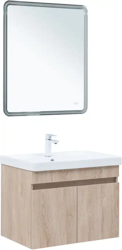 Тумба под раковину Aquanet Оптима 70 дуб светлый, 344804 фото 7