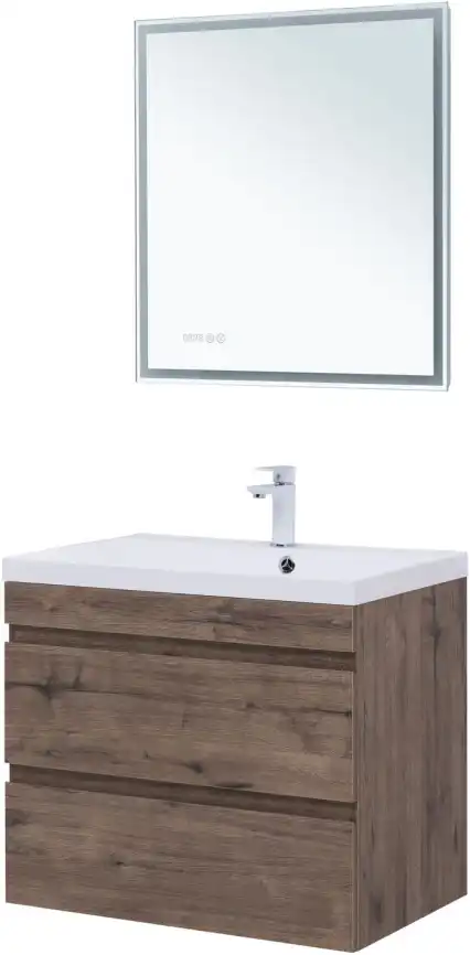 Тумба под раковину Aquanet Нота New 75 дуб веллингтон табак 334192 фото 11