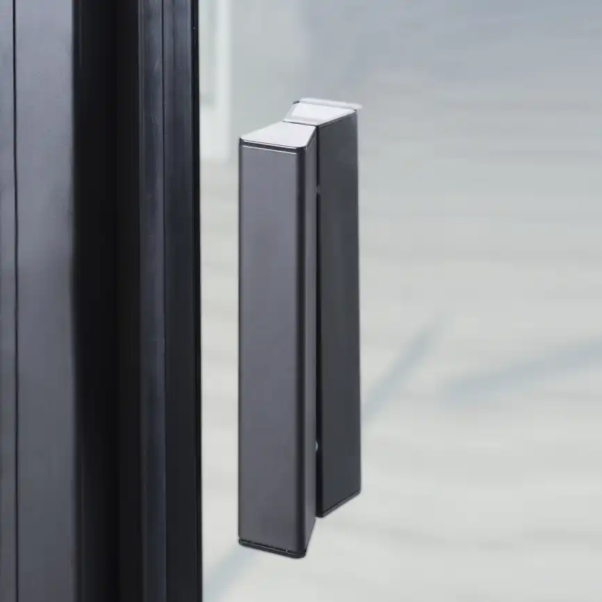 Душевая дверь WasserKRAFT Elbe 74P 90 см, 74P04, профиль Черный, стекло Прозрачное фото 9