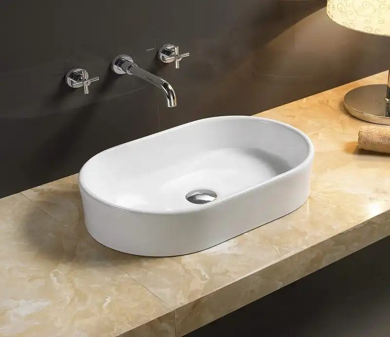 Раковина накладная CeramaLux 525х335х135 9025, цвет Белый фото 1