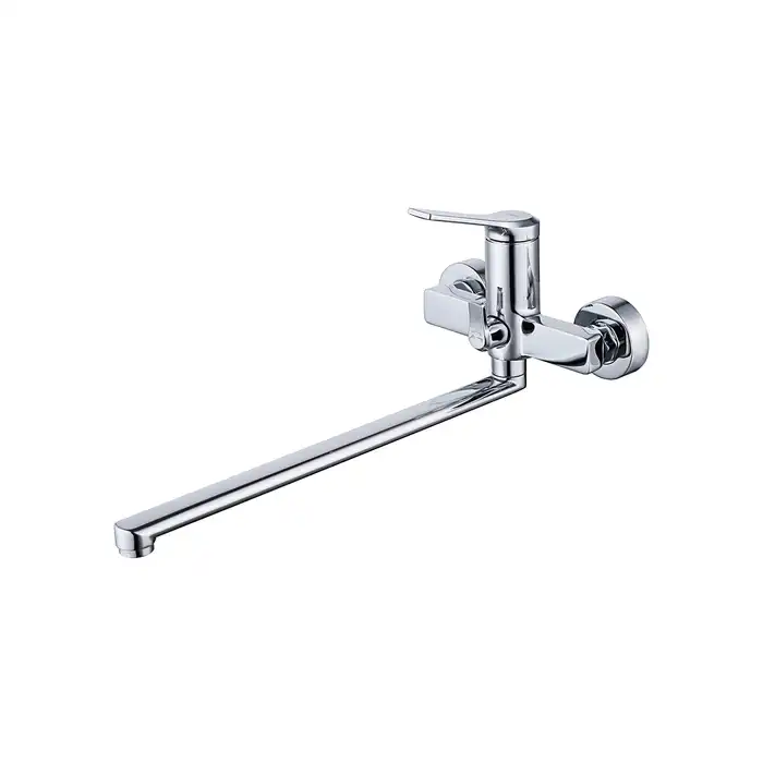 Смеситель для ванны IDDIS Parker PARSB02i10WA с длинным изливом цвет, Глянцевый хром фото 1