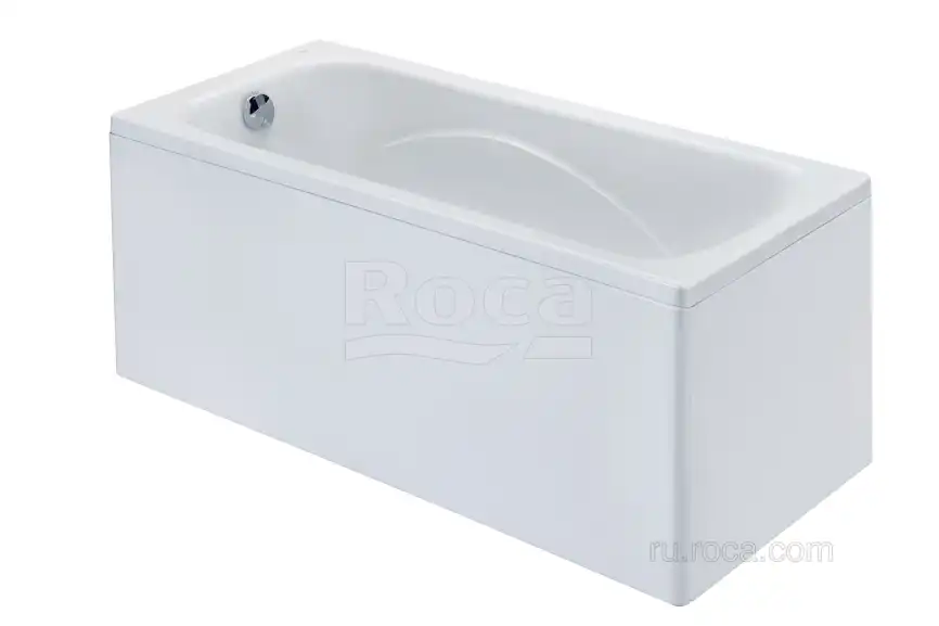 Акриловая ванна Roca LINE 160х70 ZRU9302985 прямоугольная, Белая фото 3