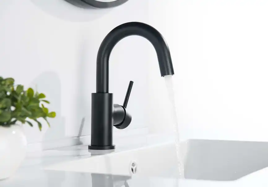 Смеситель для раковины Aquatek Европа AQ1307MB, Черный матовый фото 4