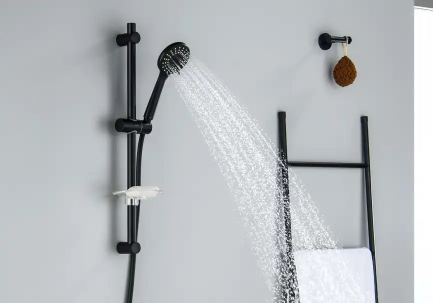 Душевой гарнитур Aquatek БЕТТА AQ2015MB, Черный матовый фото 7