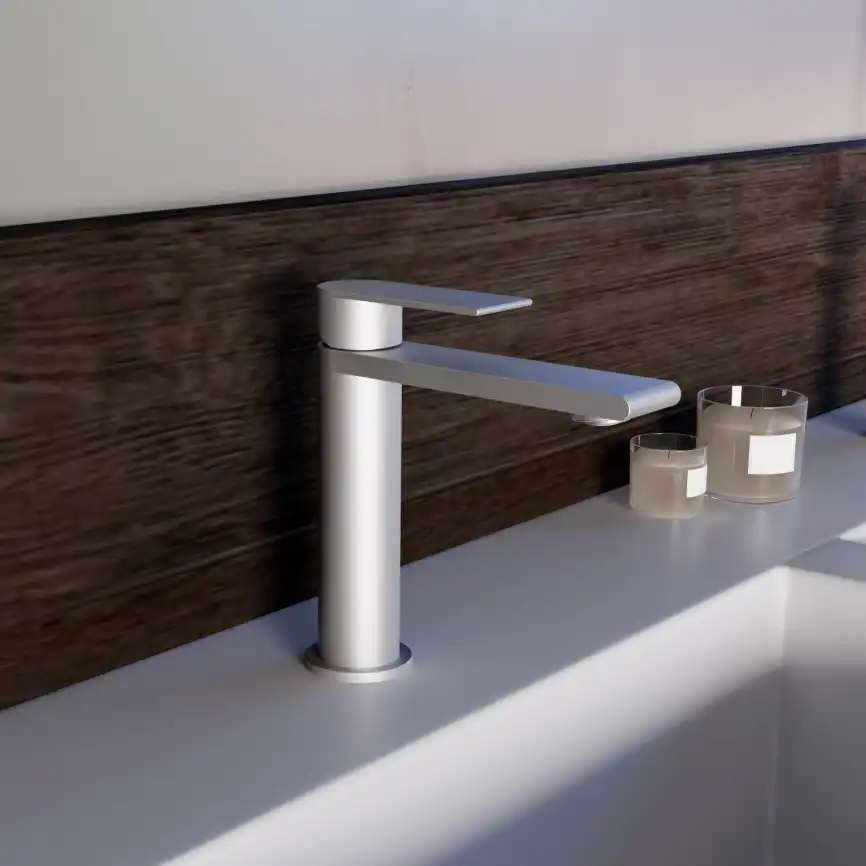 Смеситель для раковины Vincea Vogue (SS) VBF-2VS1BN однорычажный, сатин фото 1