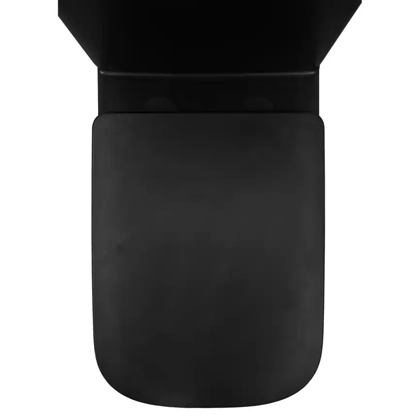 Унитаз-компакт Azario Black King AZ-8303-D напольный, безободковый, с бачком и сидением микролифт, цвет черный матовый фото 7