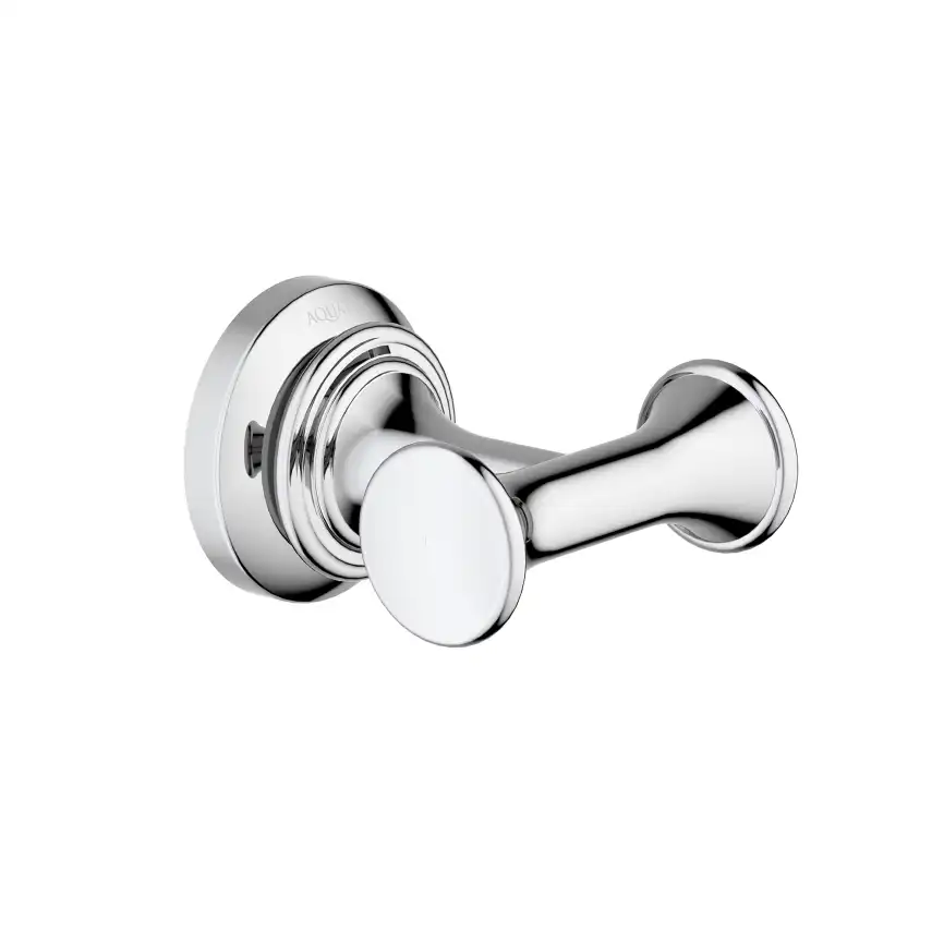 Крючок для полотенец Aquatek Классик AQ4502CR двойной, Хром фото 1