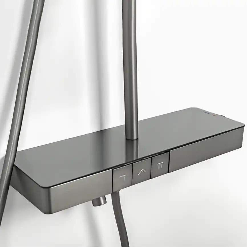 Душевая система AVS Torrent 804-020-GM, оружейная сталь фото 7