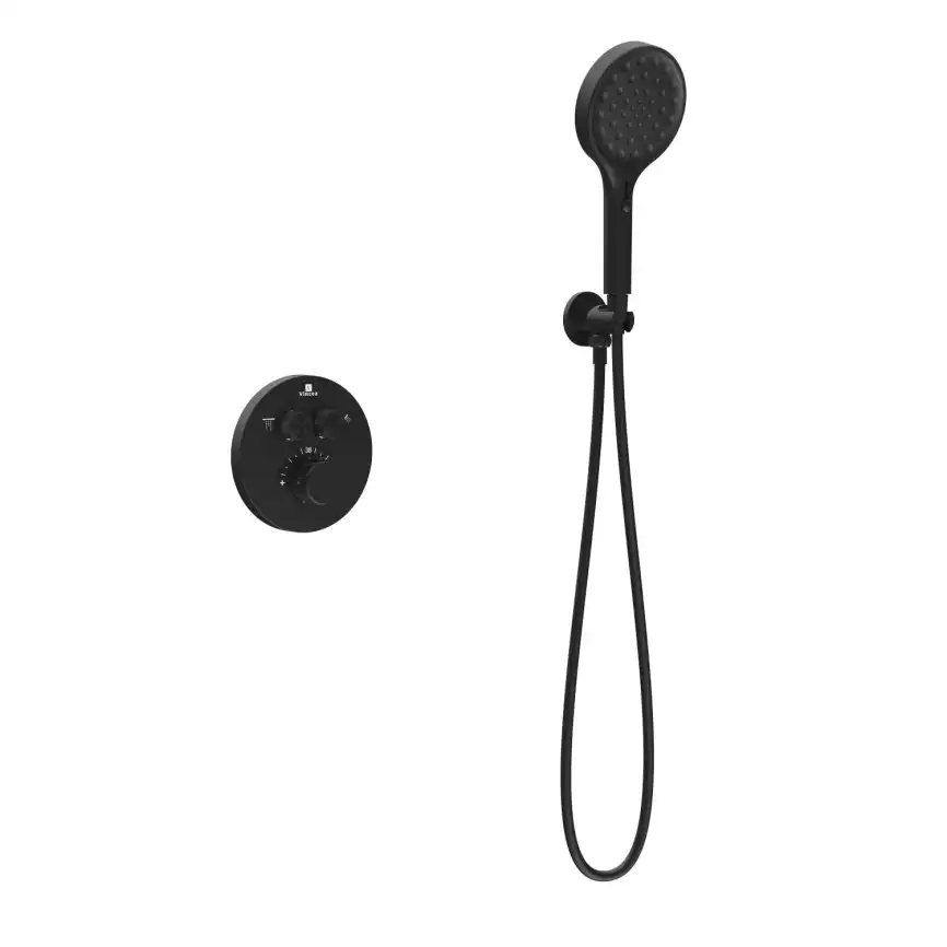 Душевая система  Vincea Inspire VSFW-3I22MT3MB VSFW-3I22MT3MB  с термостатом, встраиваемая, черный матовый фото 4
