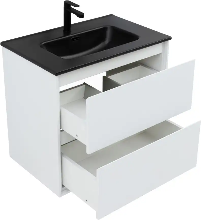 Тумба под раковину Aquanet Милан 70 белый глянец, подвесная, 336368 фото 4