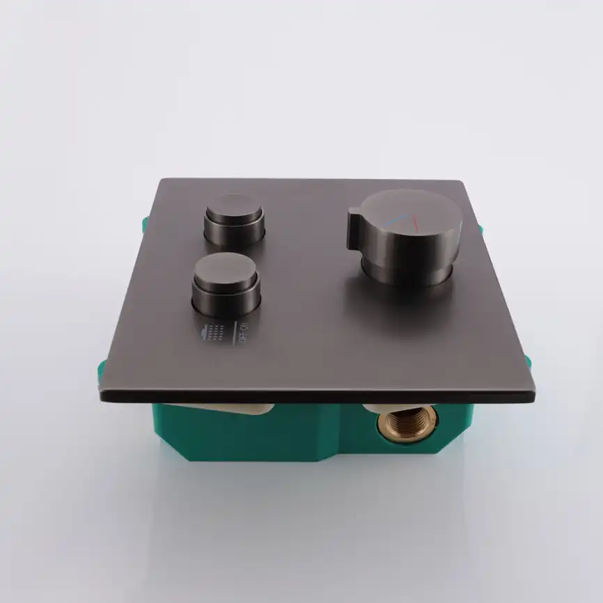 Смеситель для душа Vincea VSCV-421GM встраиваемый  двухфункциональный, вороненая сталь фото 4