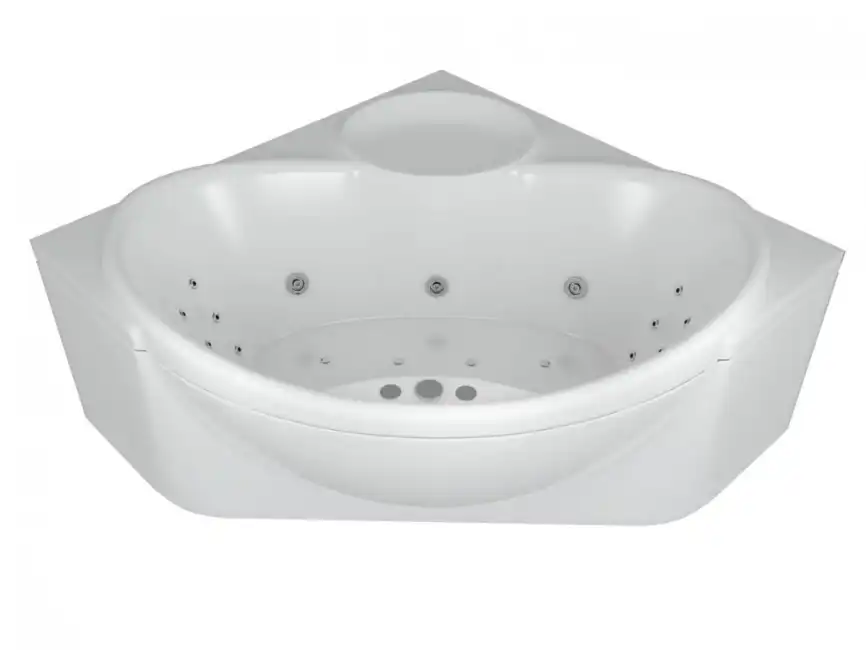 Акриловая ванна Aquatek Эпсилон 150х150 EPS150-0000066 с фронтальным экраном (вклеенный каркас) фото 2