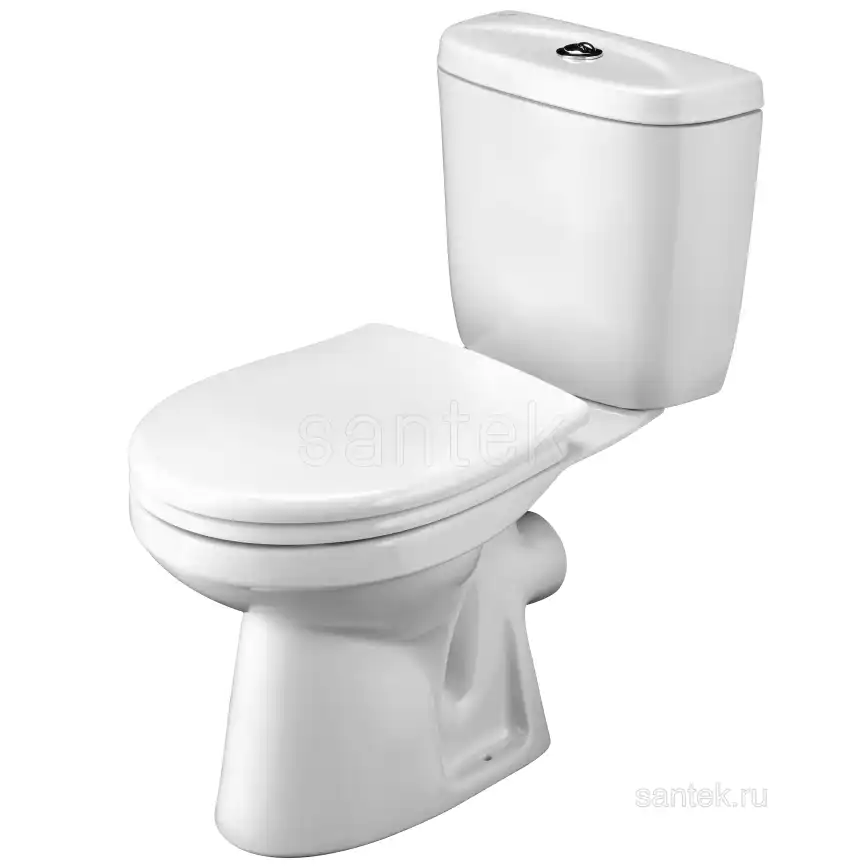 Унитаз-компакт Santek Анимо с горизонтальным выпуском, стандарт- 2 реж., дюропласт, 1WH302132 фото 1