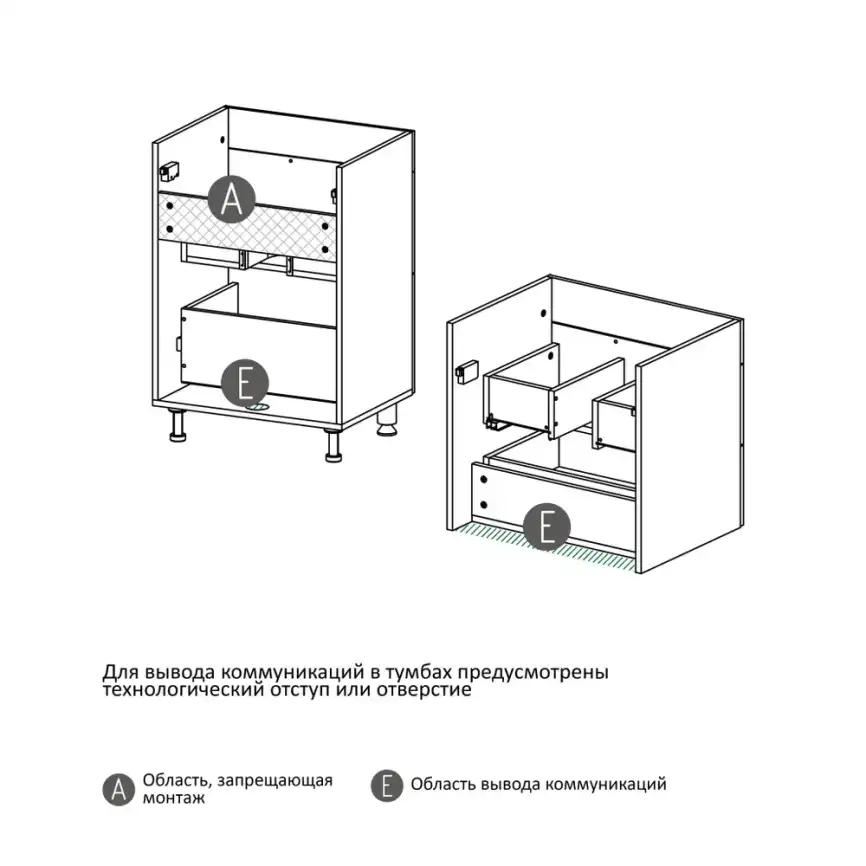 Тумба с раковиной FAURAplus Аврора 80-2, напольная (Раковина Classica 80) Фасад Дуб Элвезия фото 12