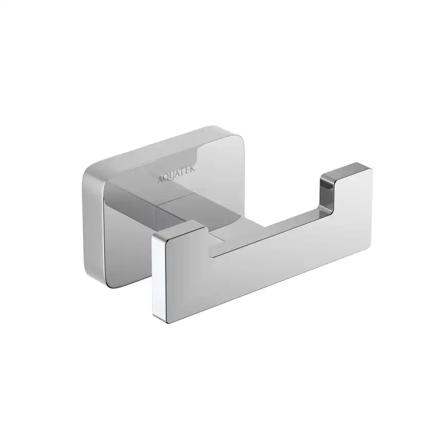 Крючок для полотенец Aquatek Либра AQ4302CR двойной, Хром фото 1