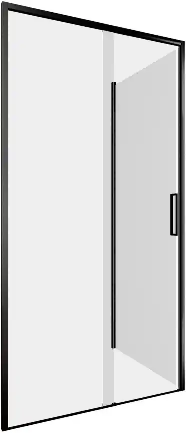 Душевой уголок Aquanet Pleasure Evo 100x90 AE65-100x90-BT профиль черный, прозрачное стекло фото 3