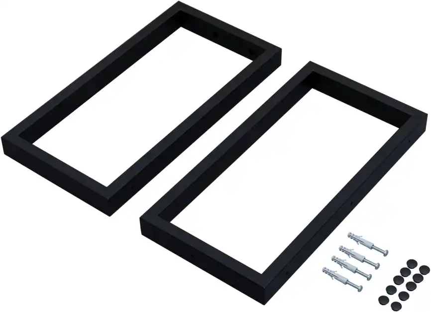 Комплект кронштейнов Aquanet Магнум черный матовый фото 1