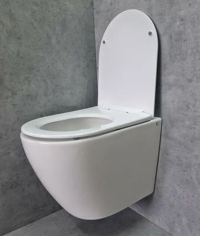 Унитаз подвесной CeramaLux TR2196 с крышкой микролифт (Система смыва торнадо) фото 4