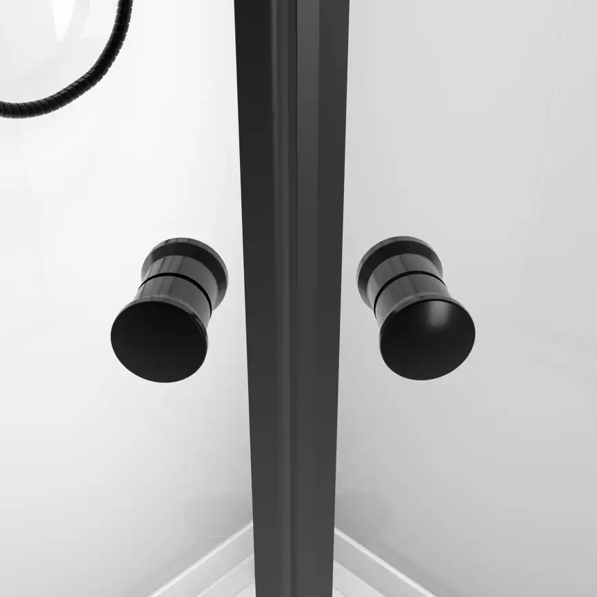 Душевая кабина Loranto NEO 100х100 CS-21800-100, низкий поддон, цвет профиля черный фото 8