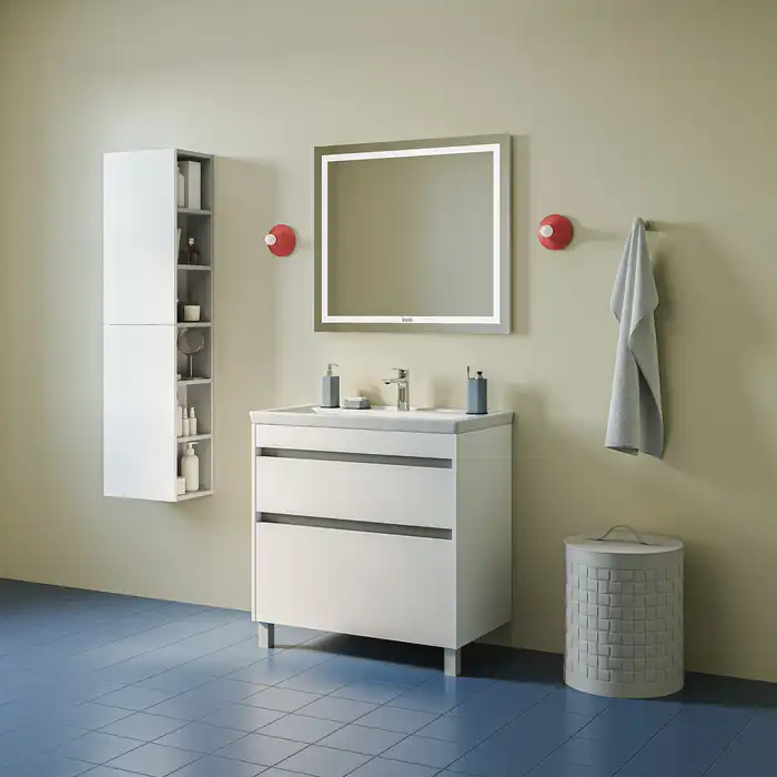 Тумба с раковиной IDDIS Zodiac X 80, напольная, Белая, ZDX80WFi95K фото 9