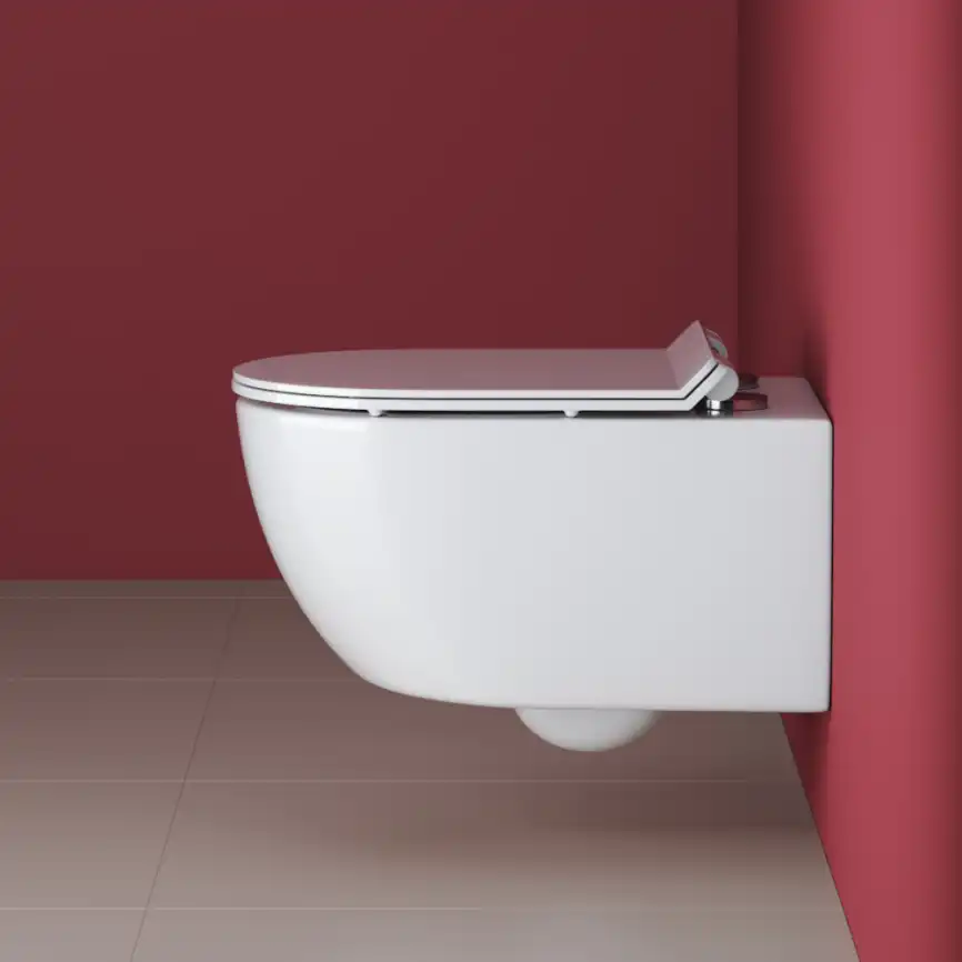 Подвесной унитаз CEZARES MOLVENO CZR-2468-TH-R безободковый, белый фото 5