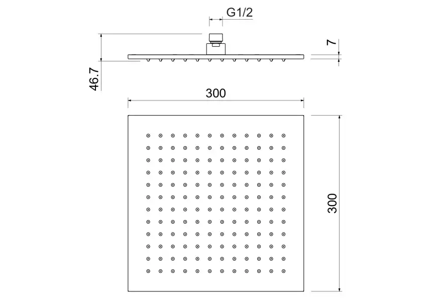 Верхний душ Aquatek  AQ2078CR, Хром фото 3