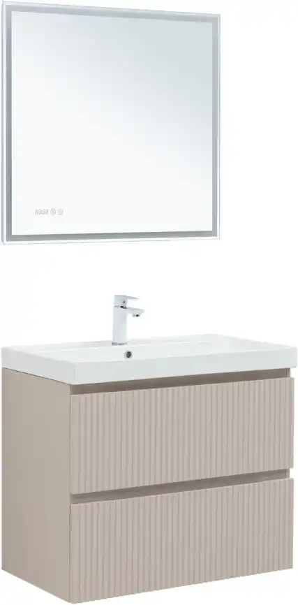 Тумба под раковину Aquanet Джейн (Flat) 80 бежевый, 343977 фото 8