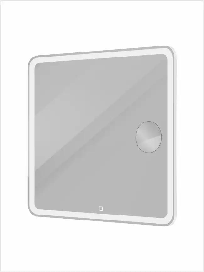 Зеркало BelBagno SPC-MAR-800-800-LED-TCH-LNZ с подсветкой и встроенной линзой 3-х кратного увеличения фото 3
